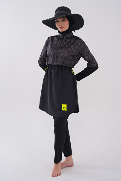 MAG FASHİON Μαγιό 4 τεμαχίων Gilet Hijab Πλήρως καλυμμένο Μαγιό Hijab Plus Si...