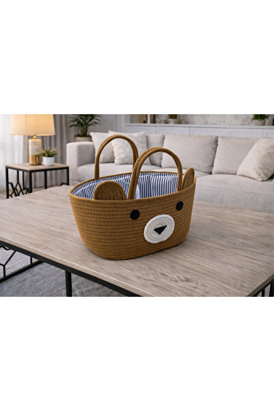 Generic سلة تخزين أطفال بشكل دب – تنظيم أنيق ولمسة كيوت للغرفة