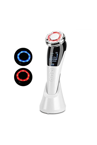 Viacare Козметичен уред за лице 5 в 1 с LED светлина, EMS и RF, за стягане на...