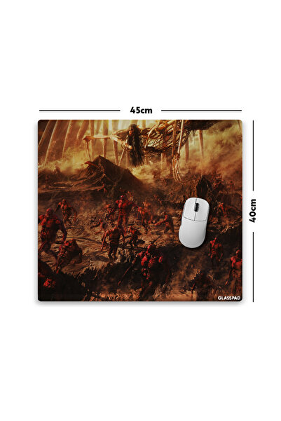 GlassPad Cam Mouse Pad - Attack on Titan: Rumbling (3) - Premium Temperli Cam...