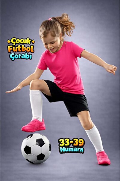 Liggo Çocuk Futbol Maç Çorabı Futbol Tozluk 33-39 Numara Futbol Halısaha Çorabı Konç