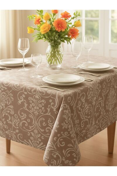 OEM Față de masă 100% bumbac, acoperită cu teflon, impermeabil 140x180 cm cap...