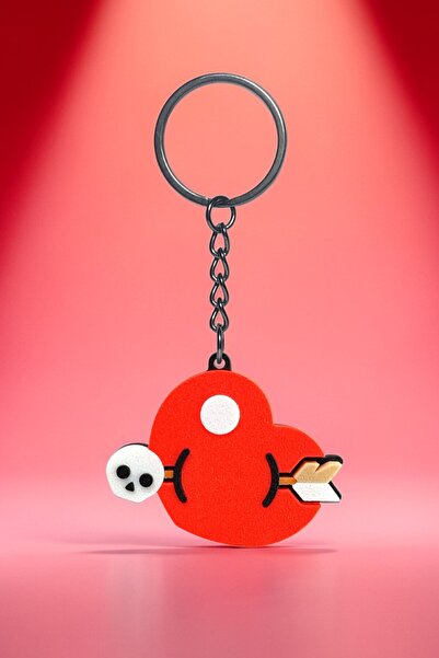 Saes Labs سلسلة مفاتيح على شكل قلب من براول ستارز