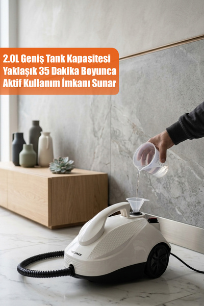 womidi SW618-D Çok Fonksiyonlu 28 Parça Buharlı Temizlik Makinesi - Buharlı Temizleyici