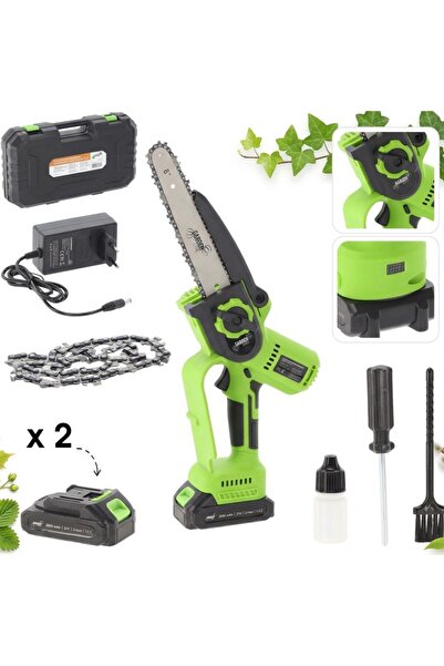 SERSIMO Drujbă electrică fără fir pentru crengi, lamă de 20 cm, motor fără pe...