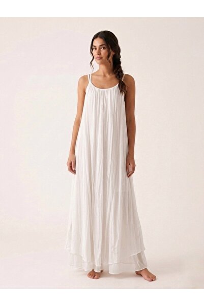 MADE İN ITALY فستان حرير إيطالي مبطن من الداخل