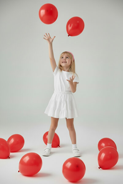 Pitti Kız Çocuk Beyaz Etek 92005 P