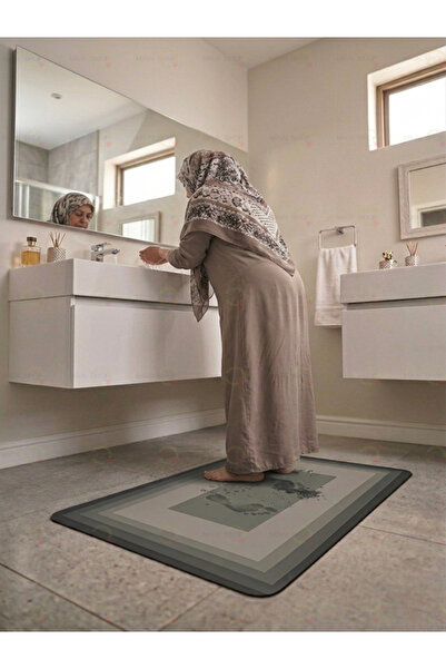 MAİN SHOP 2 броя водопоглъщащи постелки с неплъзгаща се основа за Уду, баня и...