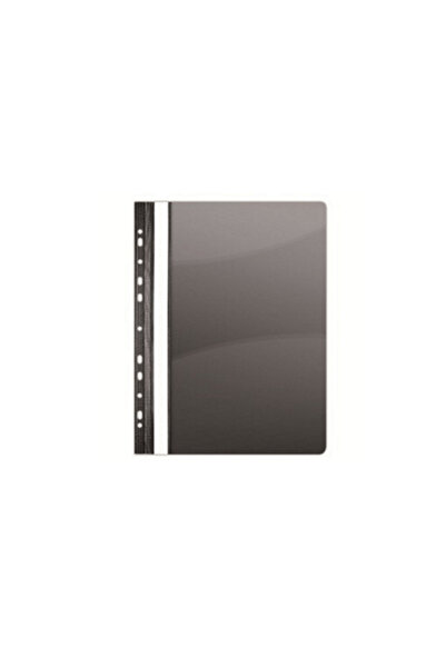 Noki A4 black plastic folder with rail and multi-perforations 25/set