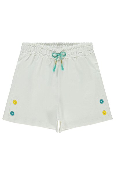Civil Girls Σορτς με λεπτομέρεια κουμπιών για 6-9 ετών - Εκρού