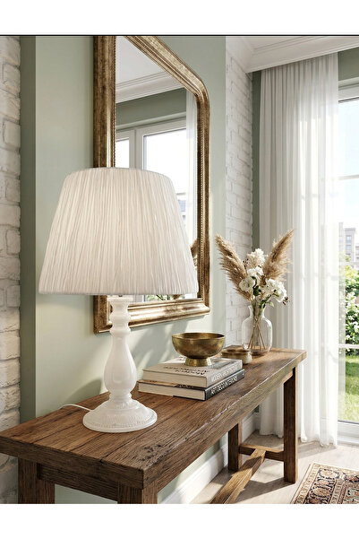 Decodelight Beyaz Rustik Klasik Metal Ayaklı El Yapımı İp ve Kagıt Örme Şapka...