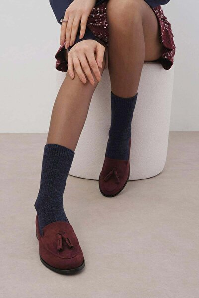 Mio Gusto Pantofi de zi cu zi Oxford de damă din piele de căprioară de culoar...