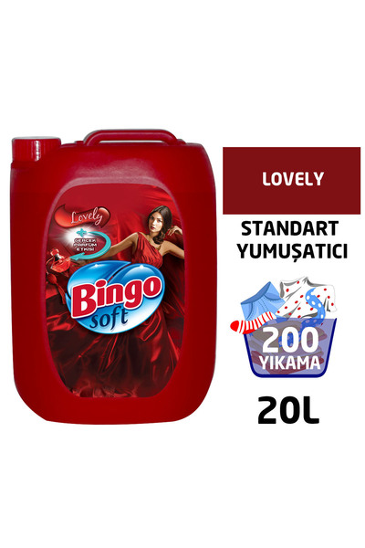 Bingo Soft Standart Çamaşır Yumuşatıcısı Lovely 5 L 4'lü