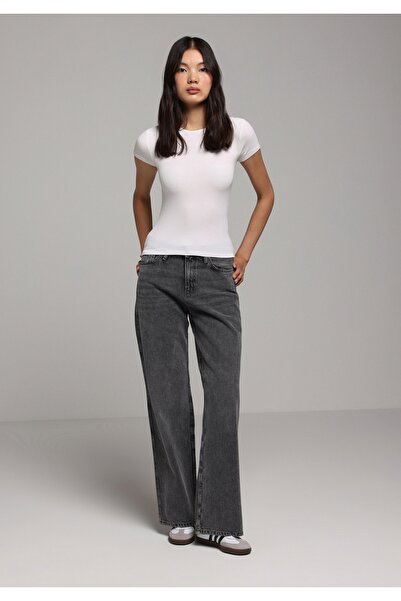 Colin's Pantaloni de damă, gri, cu croială normală