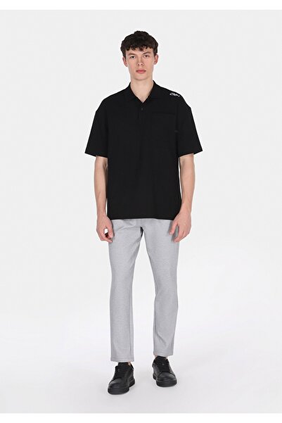 Colin's بنطال رمادي للرجال بقصة ضيقة وخصر متوسط ​​وأرجل طويلة