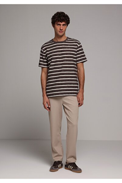 Colin's Regular Fit Mid Waist Straight Leg Men's Beige Trousers