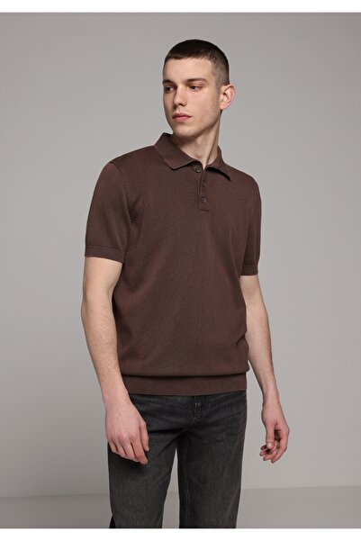 Colin's Pulover maro pentru bărbați cu croială normală