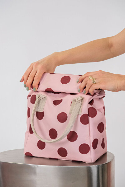 EMAYlab حقيبة حمل الطعام الحرارية من EmaylabxPeppythings Cherry - حقيبة غداء ...