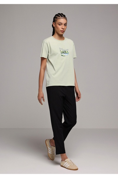 Colin's Regular Fit High Waist Straight Leg Women's Black Trousers