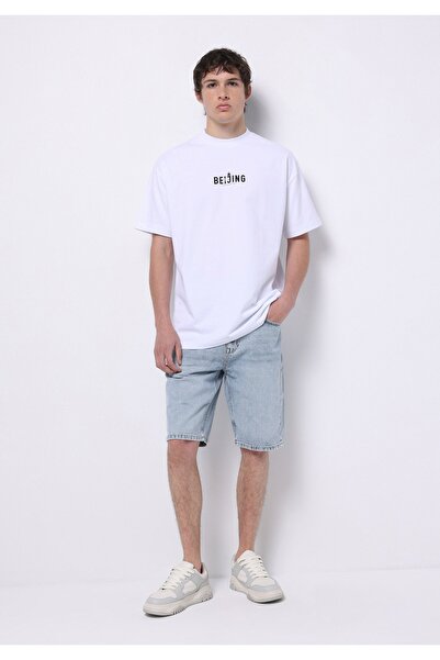 Colin's Ανδρικό σορτς τζιν μεσαίου ύψους με κανονική εφαρμογή, ανοιχτό ινδικό...