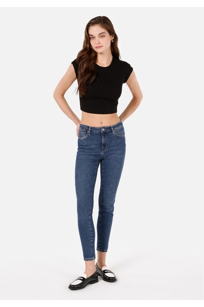 Colin's Дамски дънки Skinny Fit със средна талия и тесни крачоли