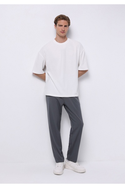 Colin's Pantaloni pentru bărbați, cu talie medie, cu picior drept, antracit