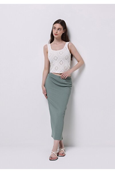 Colin's Fusta verde pentru femei Slim Fit Straight