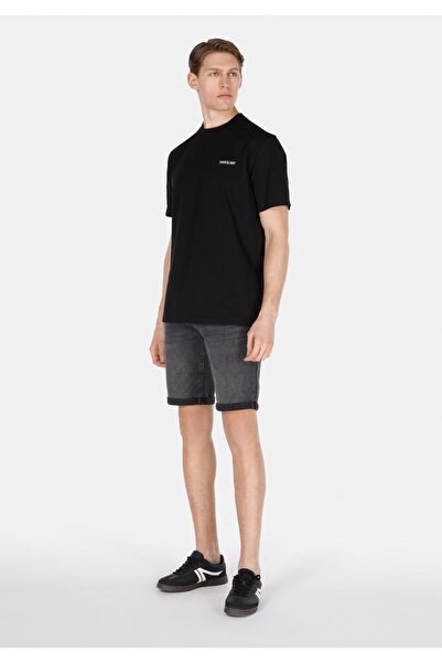 Colin's Straight Fit Low Waist Straight Men's Black Jean Shorts