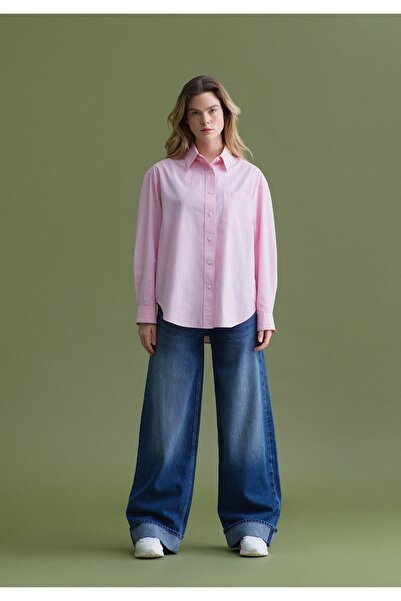 Colin's Regular Fit High Waist Wide Leg Women's Indigo Jean Trousers