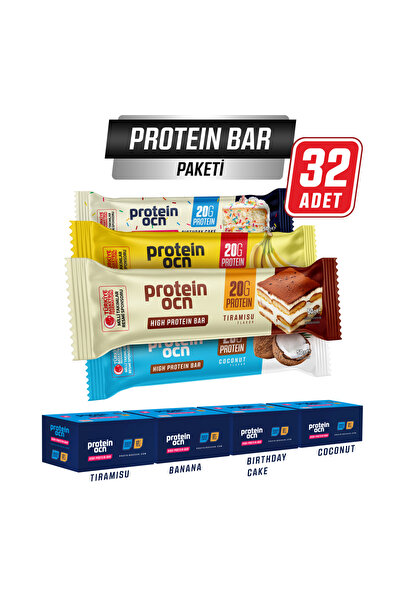 Proteinocean Protein Bar Paketi - 50g x 32 Adet