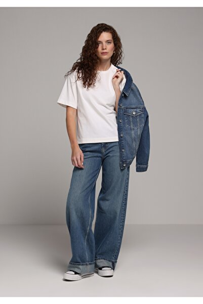 Colin's Γυναικείο παντελόνι με φαρδύ πόδι με χαμηλή μέση, χαλαρή εφαρμογή