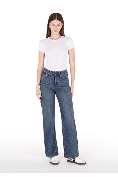 Colin's Γυναικείο παντελόνι Indigo Jean με κανονική εφαρμογή ψηλόμεσο
