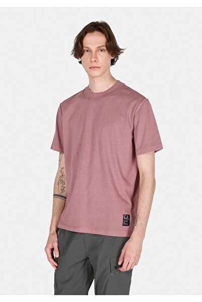 Colin's Tricou roz cu mânecă scurtă pentru bărbați, cu gât rotund, cu potrivi...