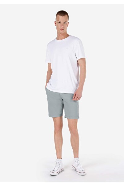 Colin's Шорти з бавовни середньої довжини, прямий крій, зелені, для чоловіків