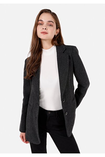 Colin's Regular Fit Kadın Gri Ceket