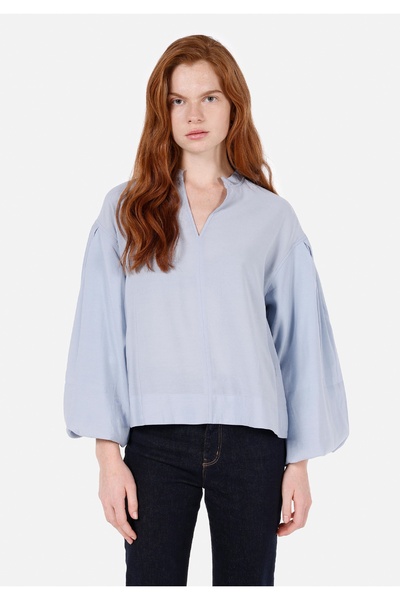 Colin's Регулярний крій, круглий комір, прямий крій, жіноча, синя, довгі рука...