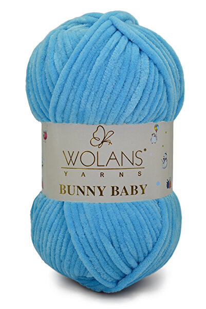 WOLANS 412 Blue Soft Velvet - Πλεκτό μωρό με μαλακό κουβέρτα