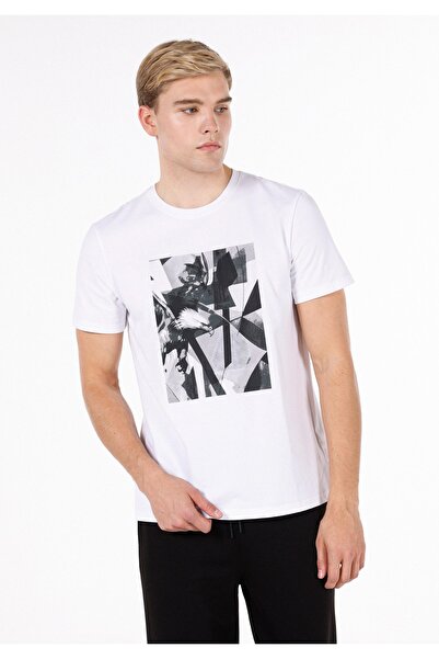 Colin's تيشيرت رجالي أبيض - بأكمام