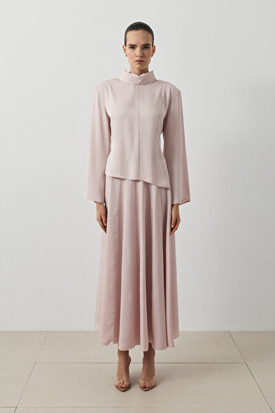 TERZİ DÜKKANI TD4643 Lima Parça Detaylı Kadın Takım Pudra Pembe