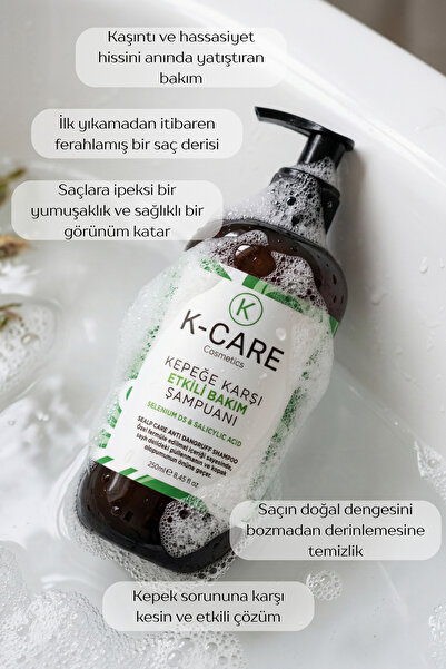 K K-CARE Cosmetics Kepek Şampuan 250 ml