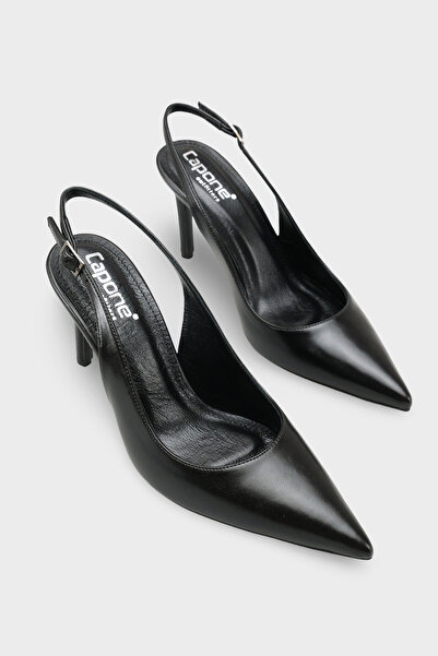 Capone Outfitters حذاء هيلسا بكعب عالٍ مفتوح من الخلف للنساء