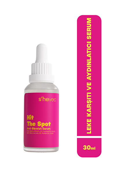 s'hevec Leke ve Kırışıklık Karşıtı Arbutin ve Peptit Kompleksli Vegan 30 ml S...