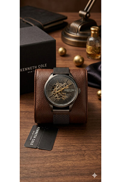 Kenneth Cole New York Stainless Steel Automatic Mesh Bracelet Watch KCWGL2232602