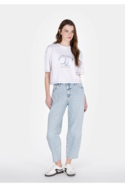 Colin's Дънки с висока талия и затегнати крачоли за жени