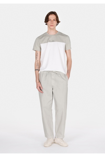 Colin's Ανδρικό πράσινο παντελόνι με άνετη εφαρμογή και μεσαία μέση Φαρδιά μπ...