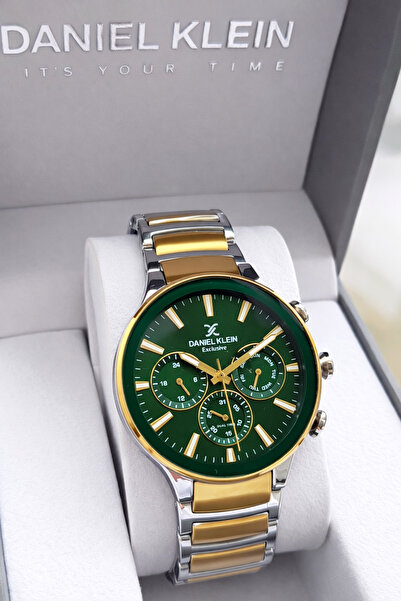 Daniel Klein Çelik Kordon Rolex Kasa+Takvim 3 Atm Suya Dayanıklı Erkek Kol Sa...