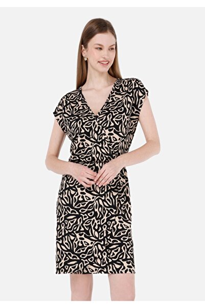 Colin's Rochie neagră cu mânecă scurtă pentru femei Regular Fit