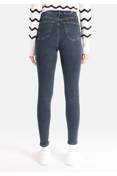 Colin's 760 Diana Pantaloni albaștri pentru femei, cu talie înaltă, slim fit