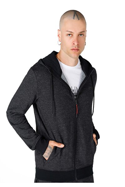 Colin's Ανδρικό φούτερ Anthracite Slim Fit