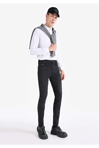 Colin's Ανδρικό μαύρο τζιν παντελόνι Slim Fit με χαμηλή μέση